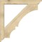 Ekena Millwork Balboa Traditional Rough Sawn Bracket w/ Offset Brace, Douglas Fir, 6"W x 42"D x 42"H BKT0604X42X42BOA01RDF - alternate 4